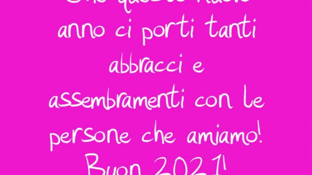 BENVENUTO 2021! TANTI AUGURI DI BUON ANNO!