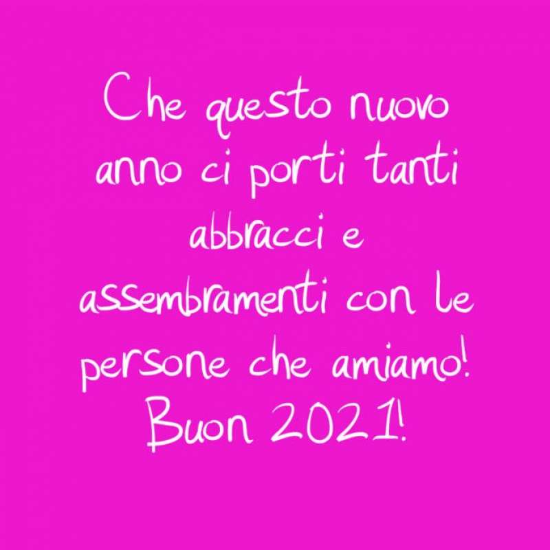 BENVENUTO 2021! TANTI AUGURI DI BUON ANNO!