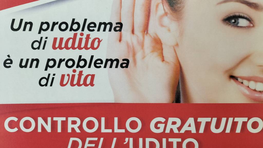 PROVA PER L' UDITO GRATUITA martedì 31 ottobre