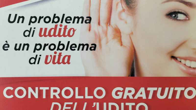 PROVA PER L' UDITO GRATUITA martedì 31 ottobre